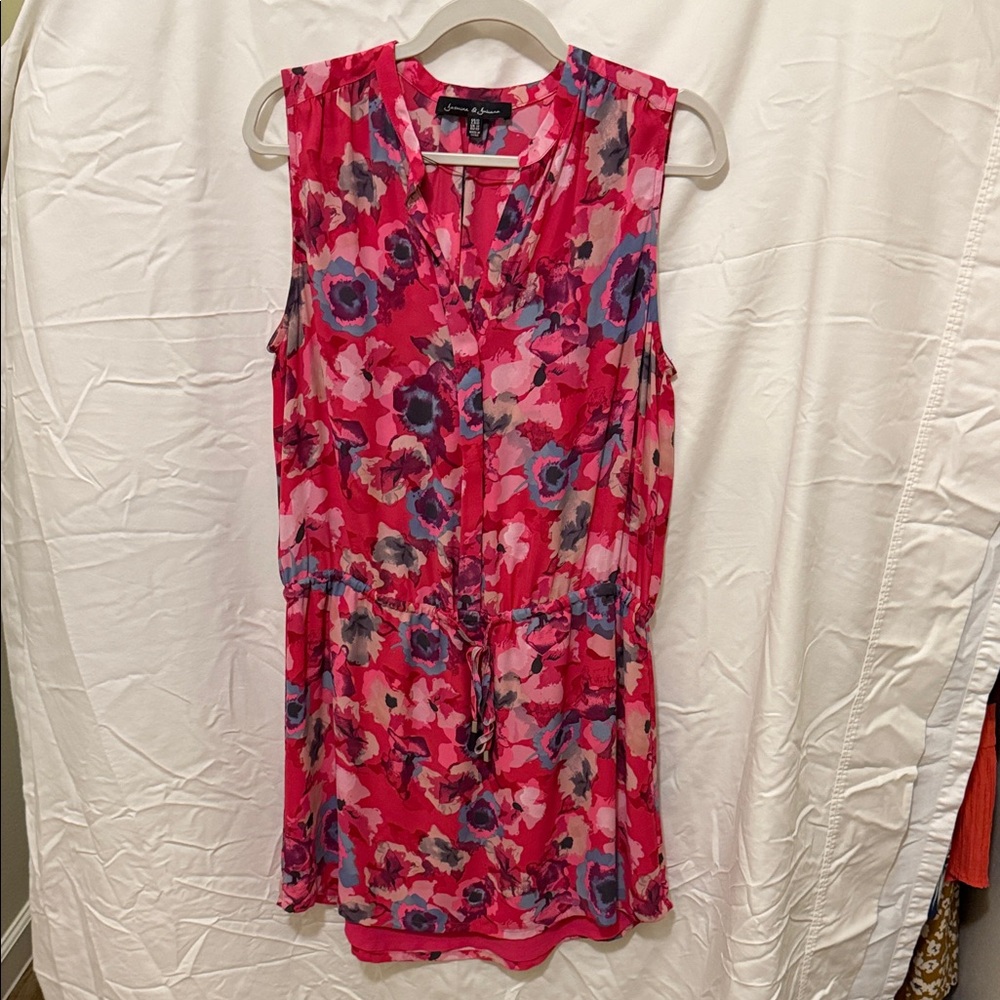 Floral Pink Mini Dress